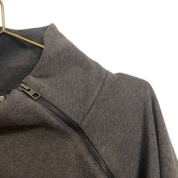 Athleta Cozy Karma Asym Pullover Dark Grey Size Small - Picture 2 of 8